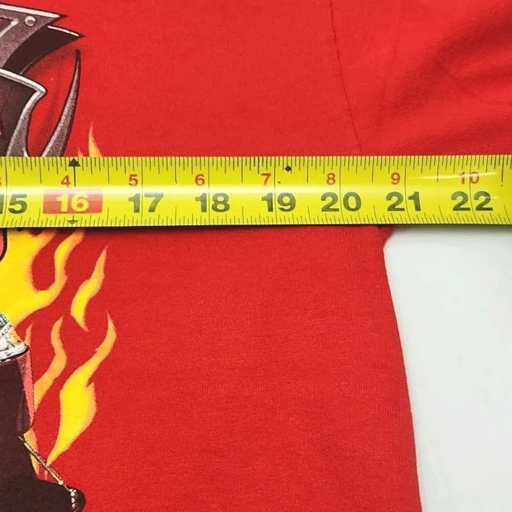 Carl Edwards T-Shirt Red Men Sz Large Nascar #99 Auto Racing 2008 Ford Rousch